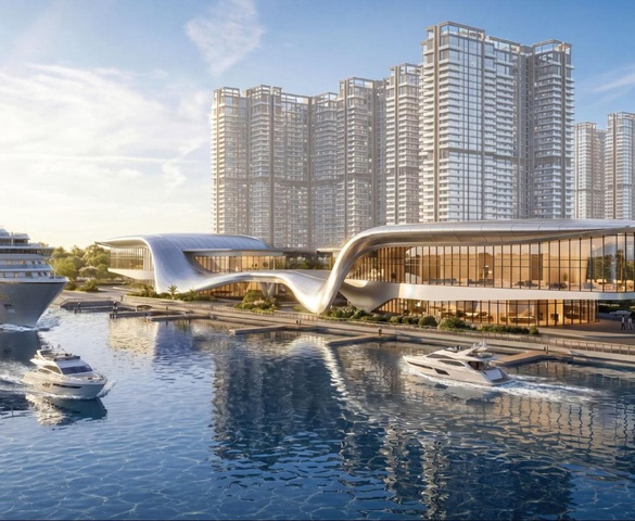Sắp hình thành bến du thuyền cao cấp đầu tiên trên sông Hồng, tọa lạc tại cửa ngõ phía Đông Thủ đô
