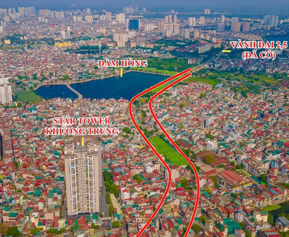 Tăng tốc giải phóng mặt bằng tuyến vành đai gần 9.000 tỷ xuyên tâm Thủ đô, đoạn qua Thanh Xuân