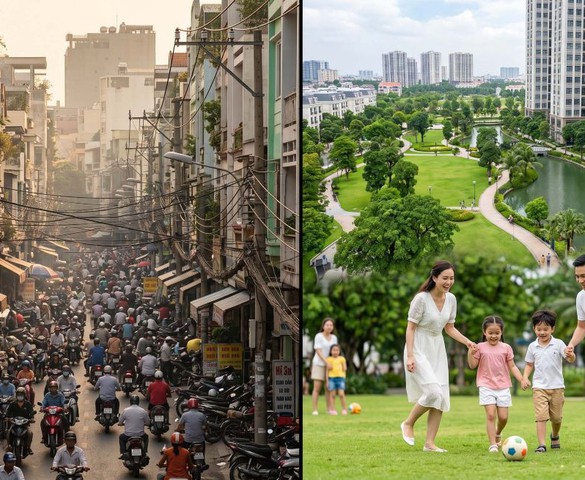 Khi nội đô TP.HCM đã quá chật chội, chọn thành phố công viên ở Tây Bắc hay đô thị biển phía Đông Nam để an cư?