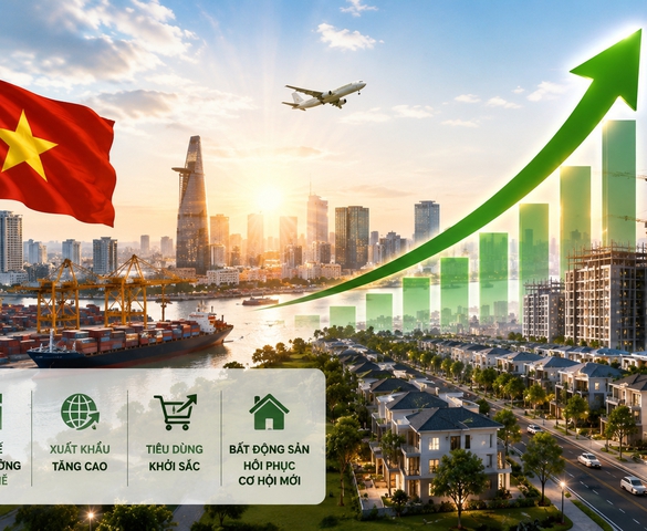 Kinh tế Việt Nam tăng tốc đầu năm 2026, bất động sản đứng trước cơ hội hồi phục mới