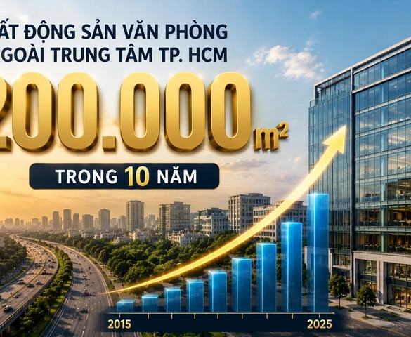 Knight Frank: Bất động sản văn phòng ngoài trung tâm TP. HCM hấp thụ gần 200.000m2 trong 10 năm
