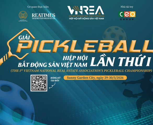 Giải Pickleball Hiệp hội Bất động sản Việt Nam lần thứ I: Lan tỏa tinh thần thể thao, gắn kết các doanh nghiệp bất động sản