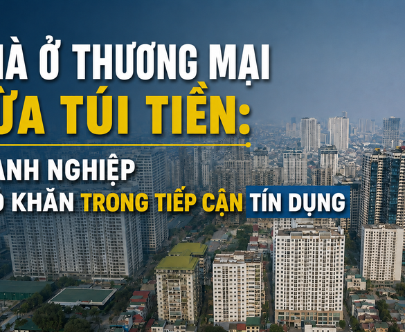 Khó tiếp cận vốn, doanh nghiệp bất động sản "tiến thoái lưỡng nan" khi làm nhà ở vừa túi tiền