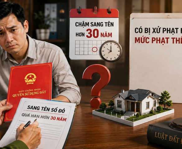 Chậm sang tên sổ đỏ hơn 30 năm có bị xử phạt không, mức phạt thế nào?