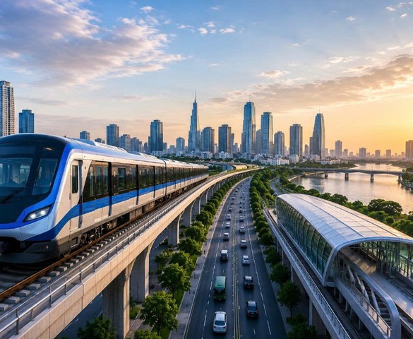 Tuyến metro dài 43km đi qua 22 xã, phường tại TP. HCM có diễn biến mới