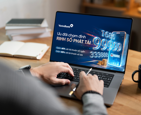 Cơ hội sở hữu tài khoản số đẹp từ ưu đãi lớn nhất năm của VietinBank