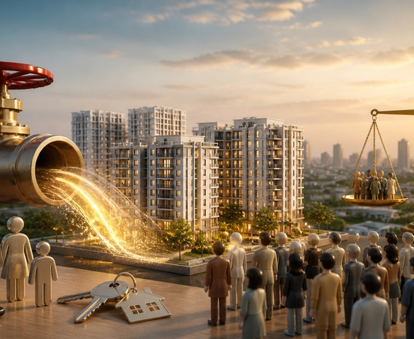 HoREA đề xuất điều chỉnh cách tính dân số chung cư, 'mở van' cho phân khúc nhà ở vừa túi tiền