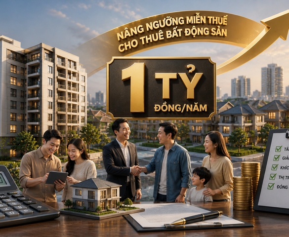 Ngưỡng nộp thuế cho thuê bất động sản có sự thay đổi lớn, người dân cần chú ý