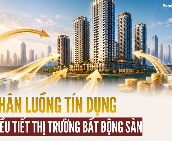 Phân luồng tín dụng bất động sản: "Chìa khóa" điều tiết thị trường bất động sản phát triển bền vững