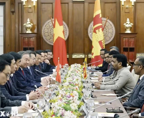 Tổng Bí thư, Chủ tịch nước Tô Lâm hội đàm với Tổng thống Sri Lanka