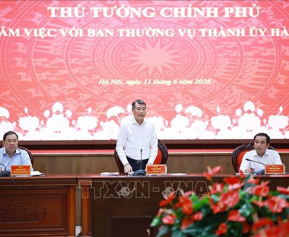 Thủ tướng Lê Minh Hưng: Hà Nội phải đóng góp nhiều hơn cho mục tiêu tăng trưởng của cả nước
