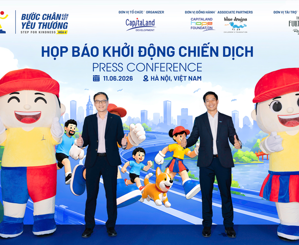 Khởi động chiến dịch "Bước chân gắn kết yêu thương" mở khóa gói tài trợ 98.000 đô la Mỹ đồng hành cùng trẻ em yếu thế