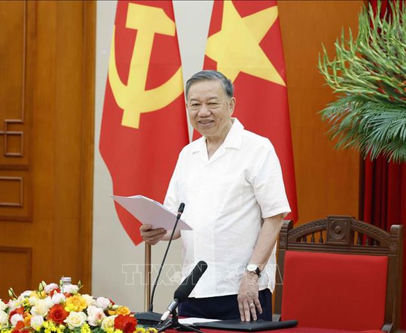 Thông báo Kết luận của Tổng Bí thư, Chủ tịch nước Tô Lâm về trọng tâm công tác xây dựng Đảng, công tác tổ chức, cán bộ