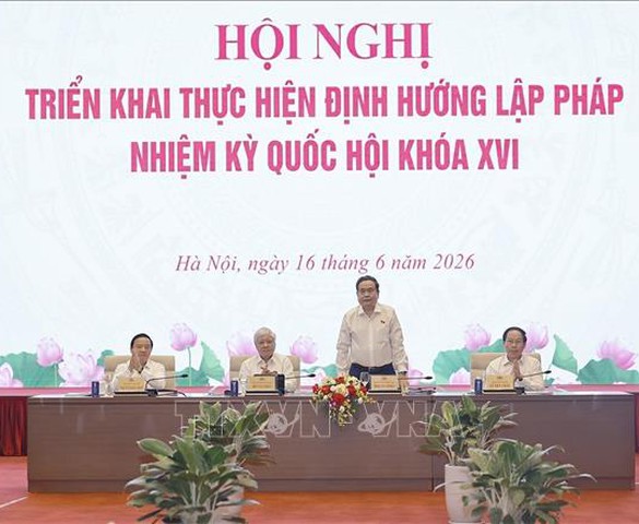 Chủ tịch Quốc hội Trần Thanh Mẫn chủ trì Hội nghị triển khai Định hướng lập pháp nhiệm kỳ khóa XVI