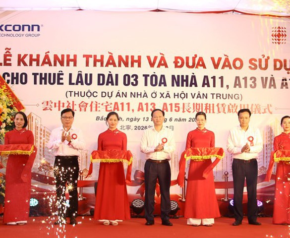 Khánh thành 3 tòa nhà ở xã hội cho thuê dài hạn tại Bắc Ninh
