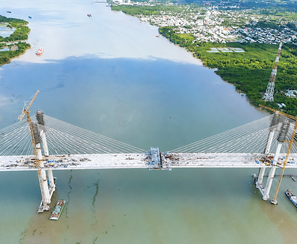 Chỉ 3 tháng nữa, chính thức hoàn thành cây cầu dây văng cao nhất Việt Nam