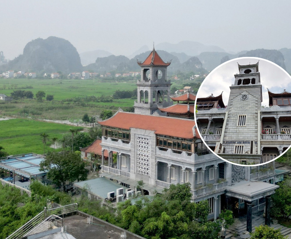 Dinh thự đá 3 tầng lớn nhất Việt Nam: Hoàn toàn không dùng hồ vữa, được dựng từ 1.000m3 đá suốt 14 năm