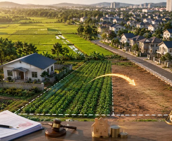 Đất nông nghiệp có nhà hoặc nằm gần khu dân cư có được giảm tiền sử dụng đất khi chuyển sang đất ở?