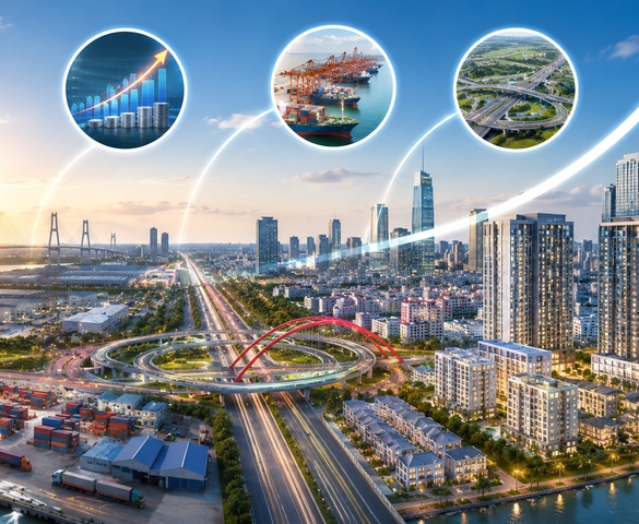 Không còn là 'sân sau' của Hà Nội, bất động sản Hải Phòng đang bước vào chu kỳ tăng trưởng mới với 3 trụ cột lớn