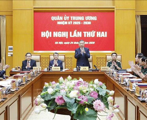 Tổng Bí thư, Chủ tịch nước Tô Lâm chủ trì Hội nghị Quân ủy Trung ương nhiệm kỳ 2025 - 2030 lần thứ hai