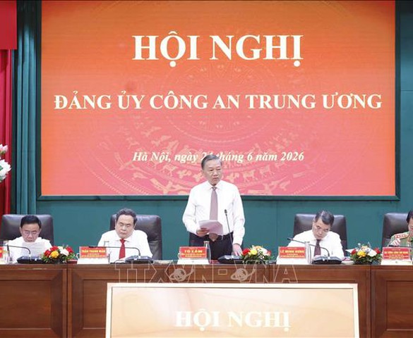 Tổng Bí thư, Chủ tịch nước Tô Lâm dự Hội nghị Đảng ủy Công an Trung ương