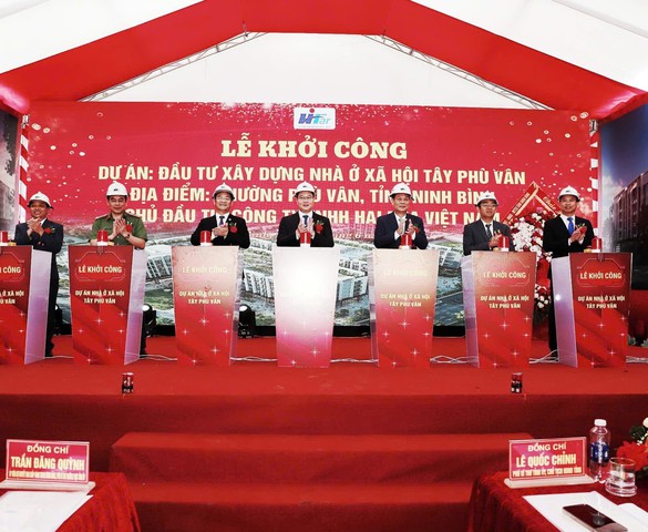 Ninh Bình: Khởi công dự án nhà ở xã hội Tây Phù Vân
