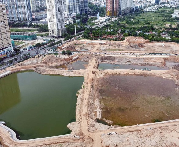 Chỉ 2 ngày nữa, hoàn thành hồ điều hòa khổng lồ giải thoát 6 điểm ngập nặng tại Thủ đô
