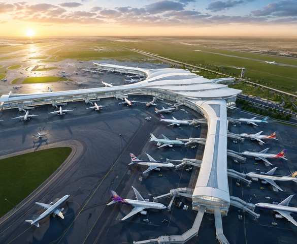 Siêu sân bay 16 tỷ USD lớn nhất Việt Nam chưa vào khai thác đã lọt 'mắt xanh' của 34 hãng hàng không quốc tế