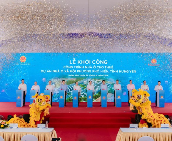Vingroup khởi công công trình nhà ở cho thuê tại dự án nhà ở xã hội phường Phố Hiến, Hưng Yên