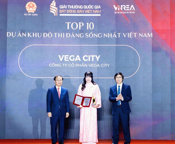 Vega City lập "cú đúp" tại Giải thưởng Quốc gia Bất động sản Việt Nam lần thứ II