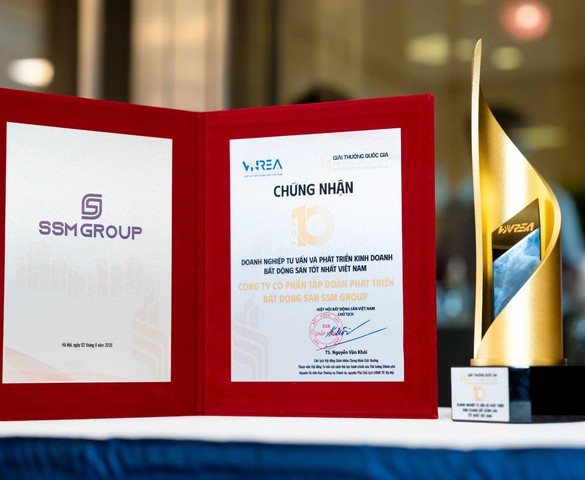 SSM Group vào Top 10 Doanh nghiệp tư vấn và phát triển kinh doanh bất động sản tốt nhất Việt Nam