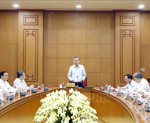 Tổng Bí thư, Chủ tịch nước Tô Lâm: Tạo nền căn bản để chuyển từ ứng phó thiên tai sang quản trị rủi ro thiên tai