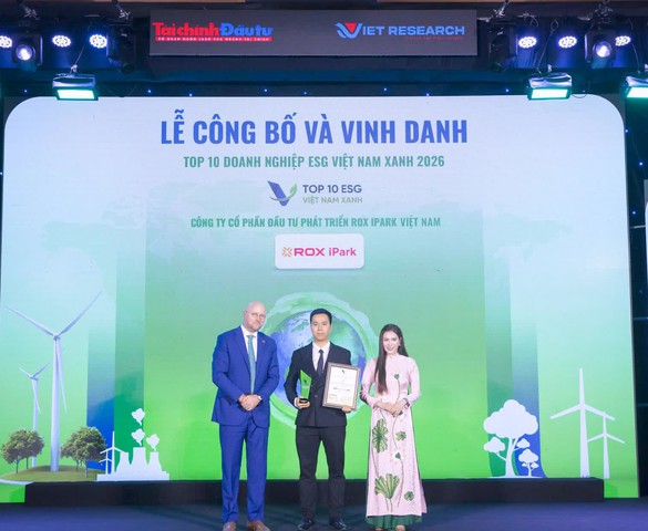 KCN Gia Lộc được vinh danh Top 10 Khu công nghiệp ESG Việt Nam Xanh 2026