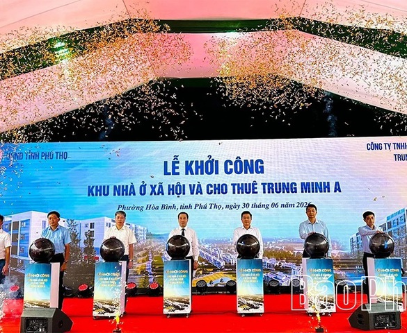 Phú Thọ: Khởi công dự án Khu nhà ở xã hội và cho thuê Trung Minh A
