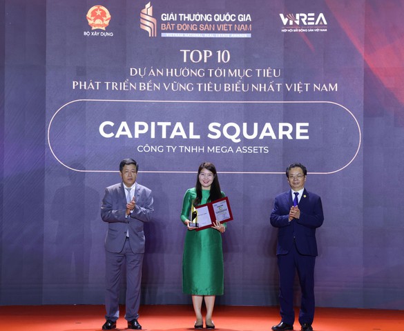 Capital Square được vinh danh Top 10 Dự án hướng tới mục tiêu phát triển bền vững tiêu biểu nhất Viêt Nam
