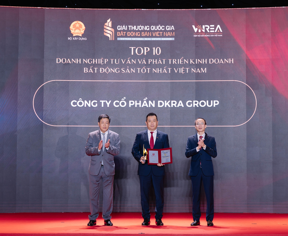 DKRA Group được vinh danh Top 10 doanh nghiệp tư vấn và phát triển kinh doanh bất động sản tốt nhất Việt Nam