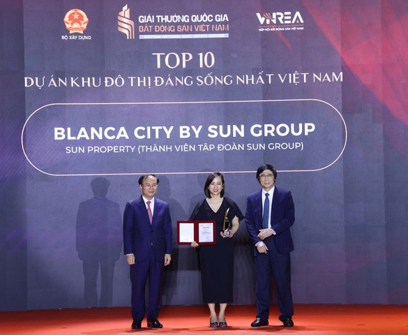 Blanca City khẳng định chất lượng với danh hiệu "Top 10 dự án khu đô thị đáng sống nhất Việt Nam"