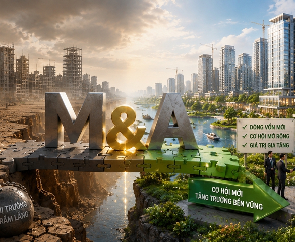 Sau cơn 'khát' vốn, thị trường M&A bất động sản đang có sự dịch chuyển