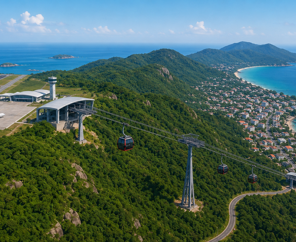 Việt Nam lần đầu tiên có tuyến cáp treo kết nối trực tiếp ra sân bay, tọa lạc tại hòn đảo ‘bí ẩn nhất thế giới’