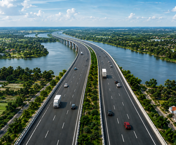 2 năm nữa, tuyến cao tốc dài 80km chiến lược kết nối các tỉnh thành Đồng bằng sông Cửu Long sẽ được nâng cấp