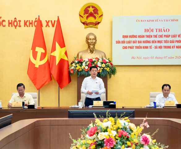 Phó Chủ tịch Quốc hội Nguyễn Hồng Diên chủ trì Hội thảo “Định hướng hoàn thiện thể chế pháp luật về đất đai, sửa đổi Luật Đất đai hướng đến mục tiêu giải phóng nguồn lực cho phát triển KT-XH trong kỷ nguyên mới”