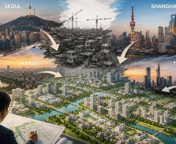 Từ Seoul, Thượng Hải đến Hà Nội, TP. HCM: Vì sao các siêu đô thị đều phải quy hoạch lại?