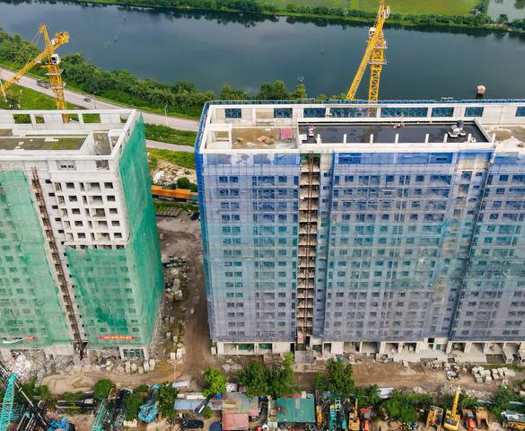 Hà Nội: Cận cảnh nhà ở xã hội vừa cất nóc tại dự án Handico Riverside hơn 1.000 tỷ đồng