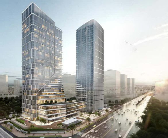 Chỉ 3 tháng nữa, chính thức vận hành tháp đôi 35 tầng tọa lạc tại khu đô thị ‘nhà giàu’ của Thủ đô
