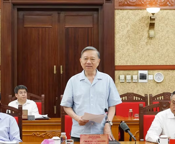 Thông cáo báo chí về cuộc làm việc của Tổng Bí thư, Chủ tịch nước Tô Lâm với Ban Thường vụ Đảng ủy Thanh tra Chính phủ