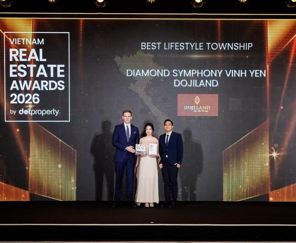 DOJILAND tiếp tục ghi dấu ấn tại DOT Property Vietnam Real Estate Awards 2026