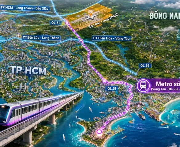TP. HCM muốn kéo dài tuyến metro số 3 đến siêu sân bay lớn nhất cả nước
