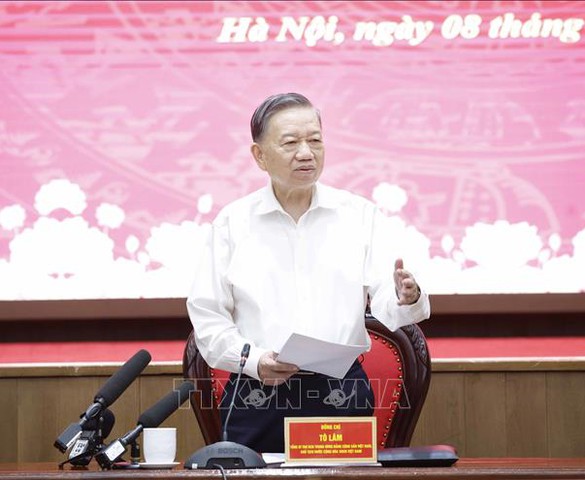 Tổng Bí thư, Chủ tịch nước Tô Lâm: Hà Nội phải tăng trưởng nhanh hơn, chất lượng phát triển phải tốt hơn