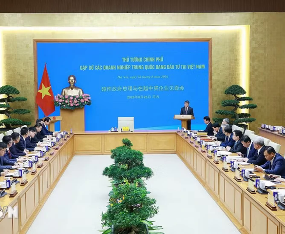 Thủ tướng Lê Minh Hưng gặp các doanh nghiệp Trung Quốc đang đầu tư tại Việt Nam