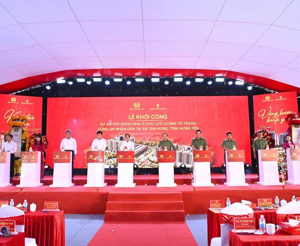 Hưng Yên khởi công dự án nhà ở cho lực lượng Công an tại xã Tân Hưng